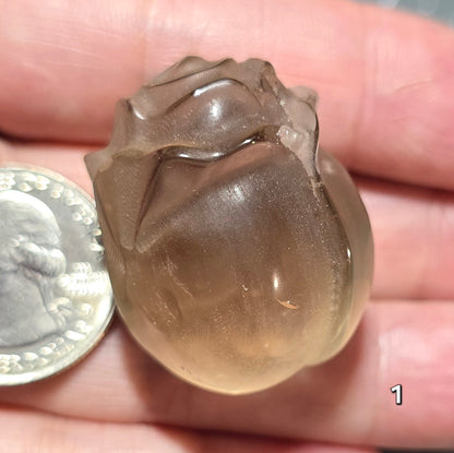 #1 Smoky Quartz Rose Bud