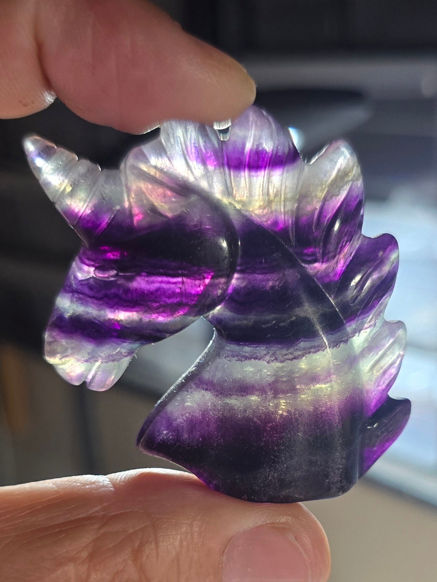 Rainbow Fluorite Unicorn
