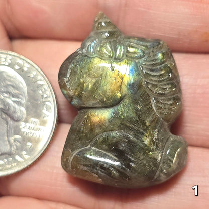 #1 Labradorite Mini Unicorn