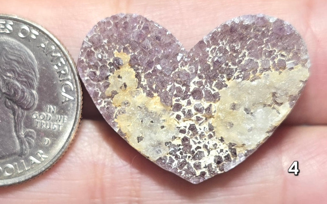 #4 Druzy Heart