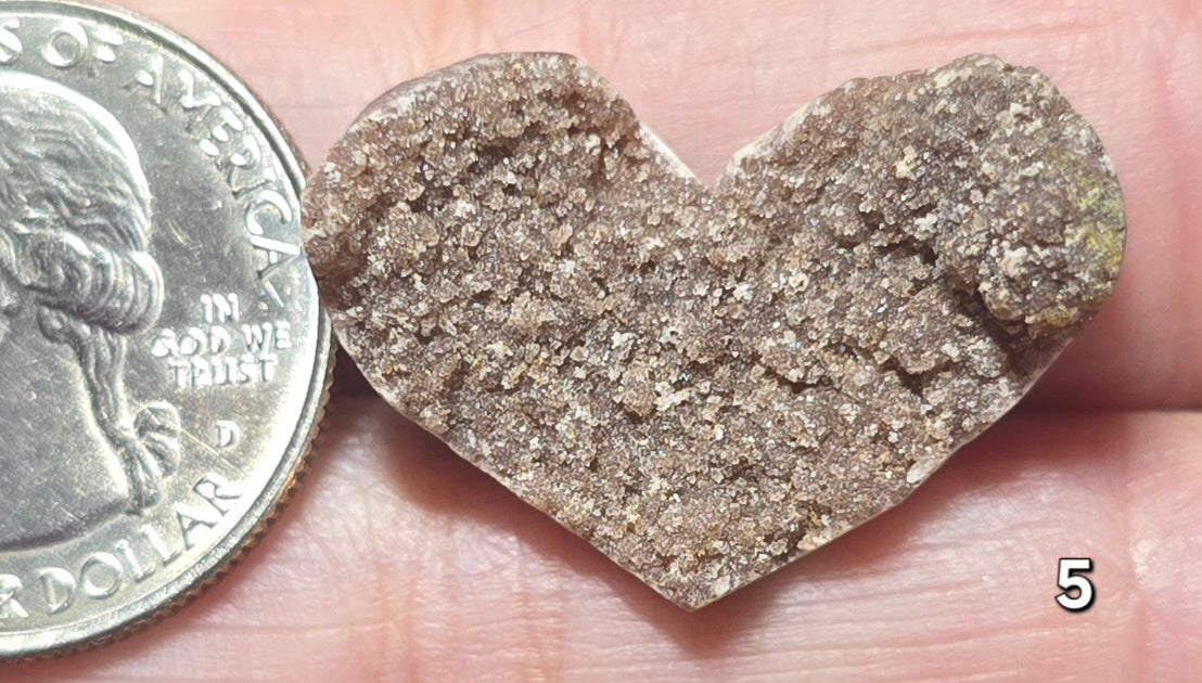 #5 Druzy Heart