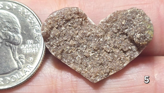 #5 Druzy Heart