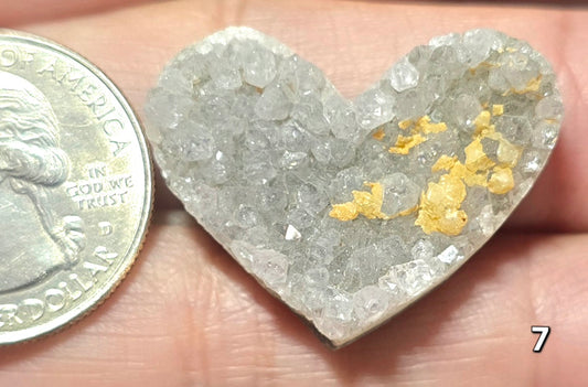 #7 Druzy Heart
