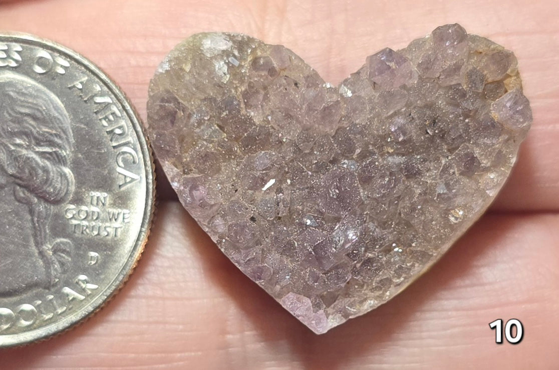 #10 Druzy Heart