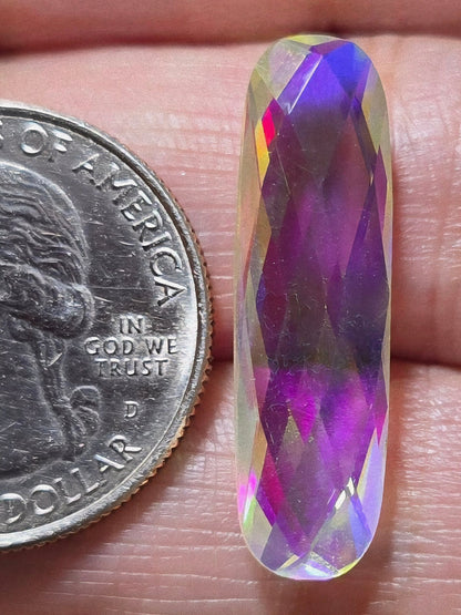 Faceted Rainbow Quartz