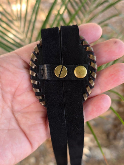 Black Copper Labradorite Bolo