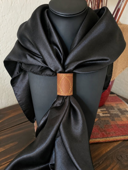 Stitched Leather Wild Rag Slide