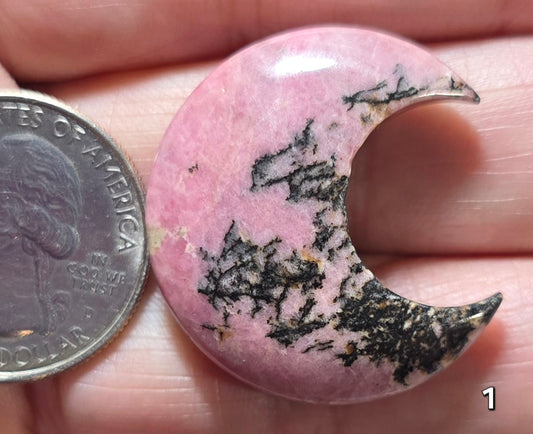 #1 Rhodonite Moon