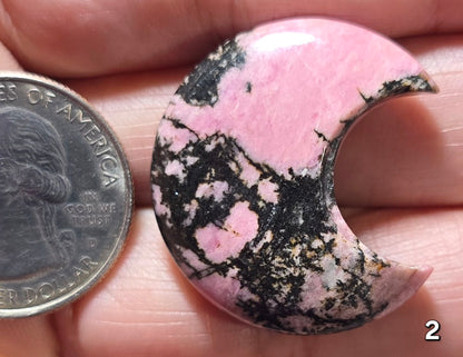 #2 Rhodonite Moon