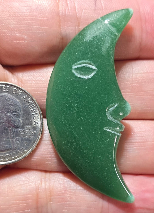 Green Aventurine Moonface