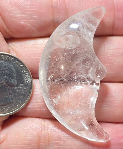 Clear Quartz Moonface