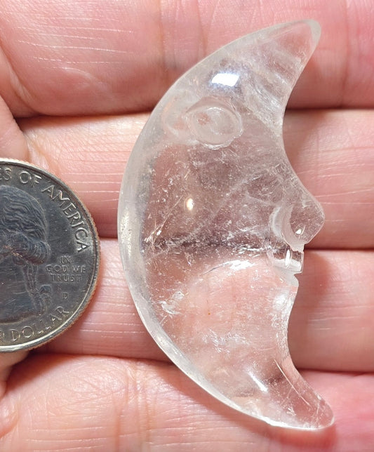 Clear Quartz Moonface