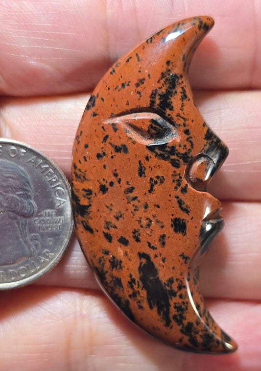 Mahogany Obsidian Moonface