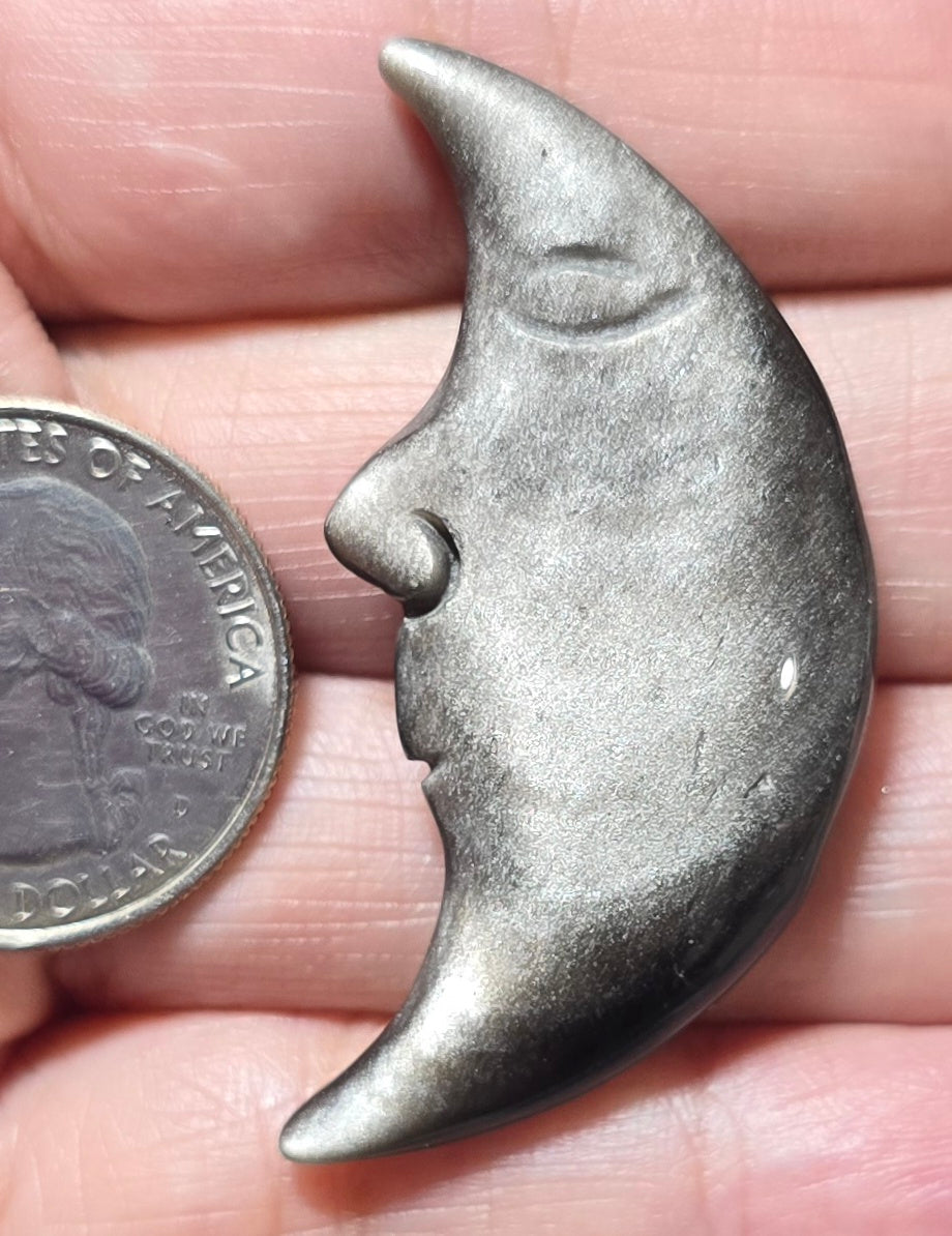 Silver Obsidian Moonface