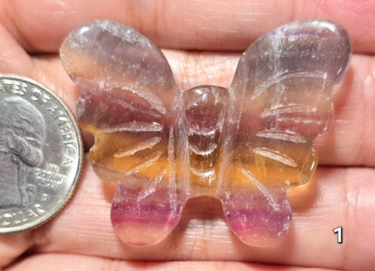 #1 Rainbow Fluorite Butterfly