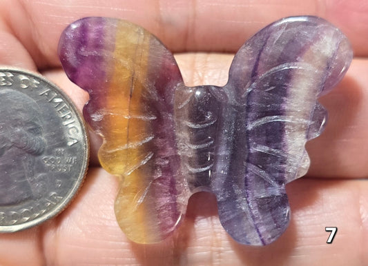 #7 Rainbow Fluorite Butterfly