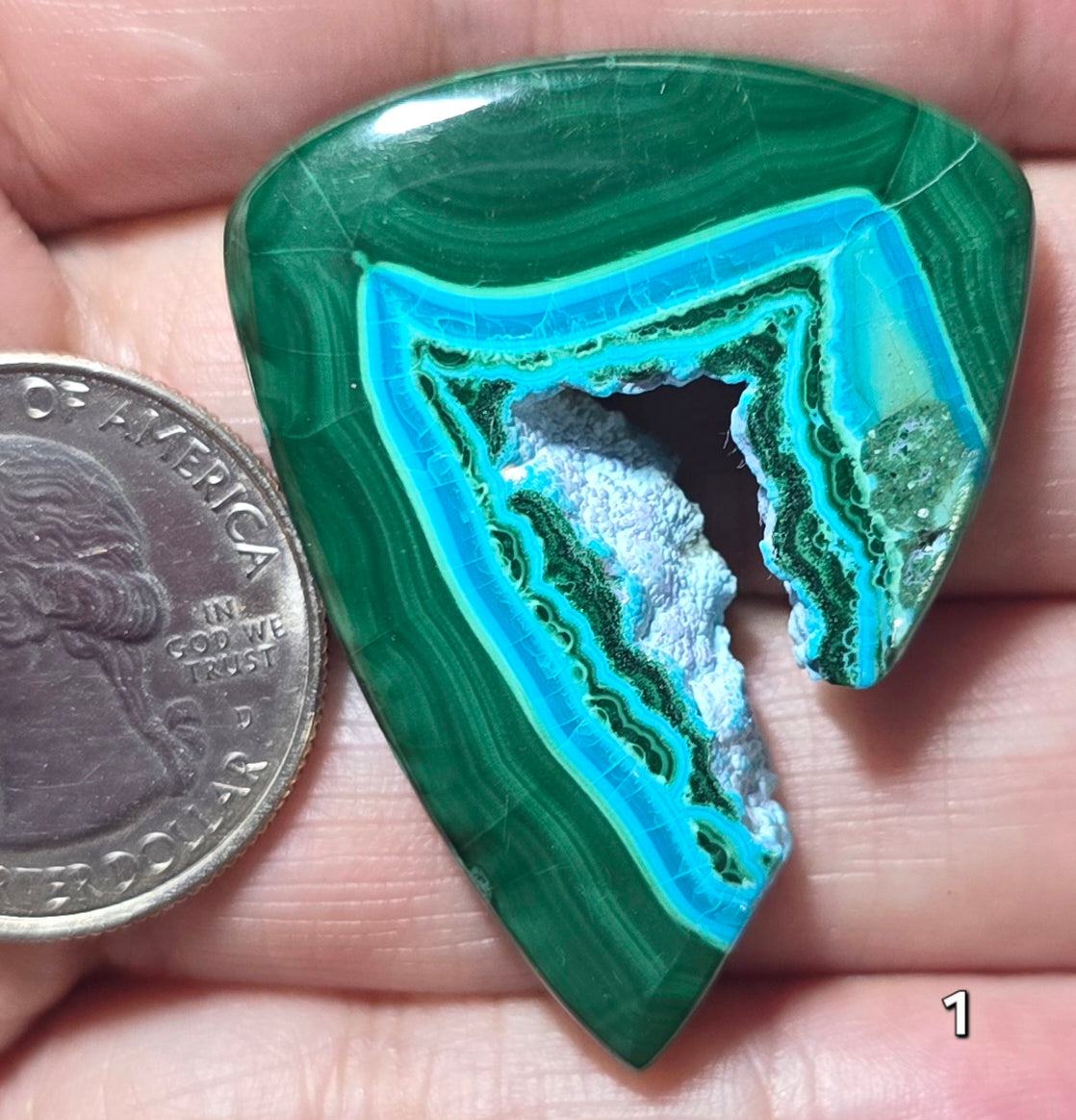 #1 Chrysocolla Malachite Druzy