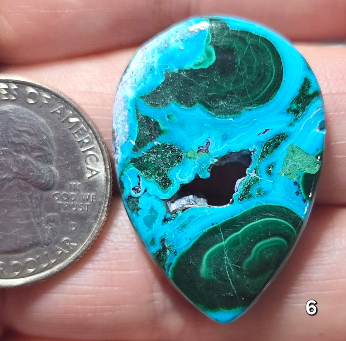 #6 Chrysocolla Malachite Druzy