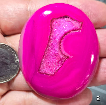 #2 Large Pink Druzy Agate