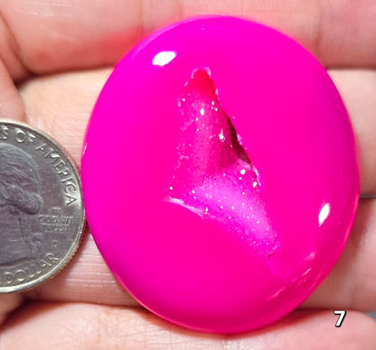 #7 Pink Druzy Agate