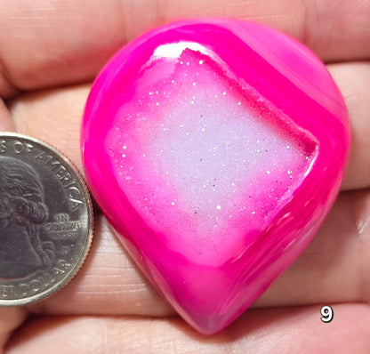 #9 Pink Druzy Agate