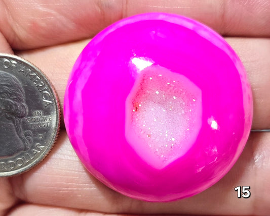 #15 Pink Druzy Agate