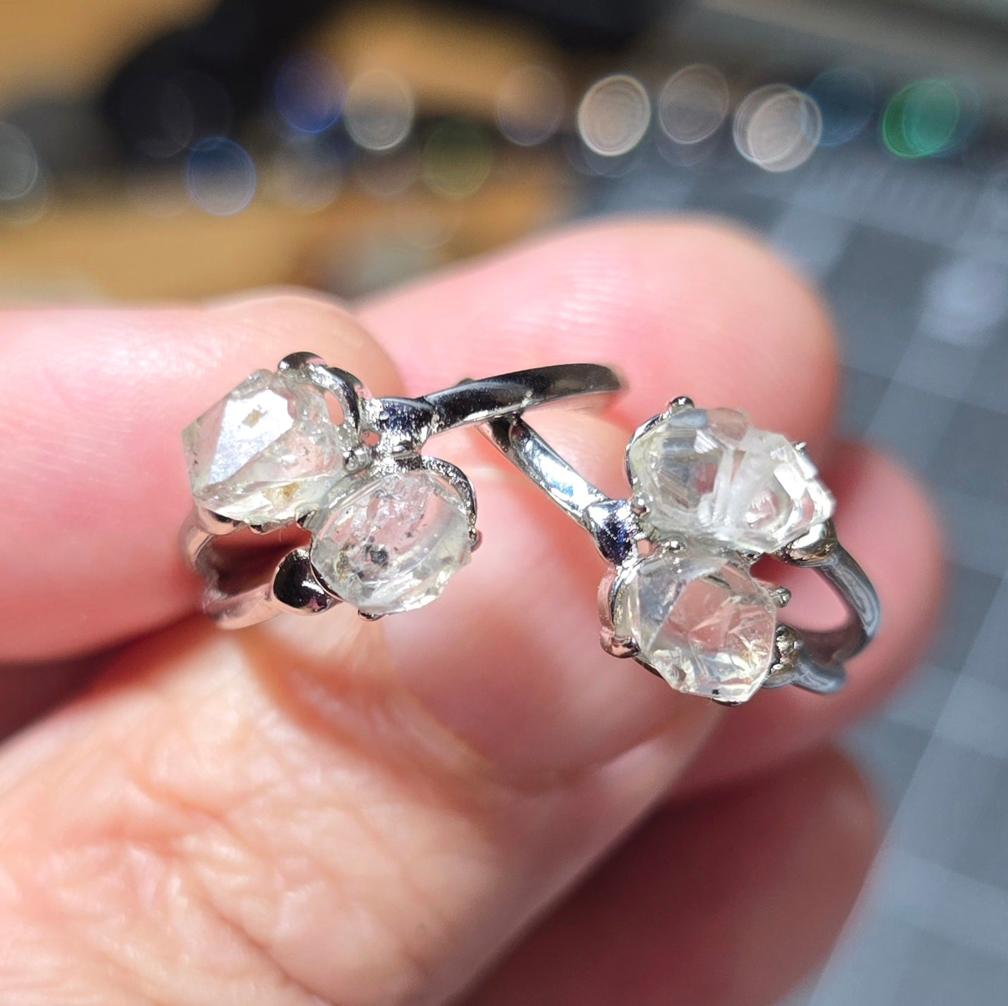 Herkimer Diamond Ring