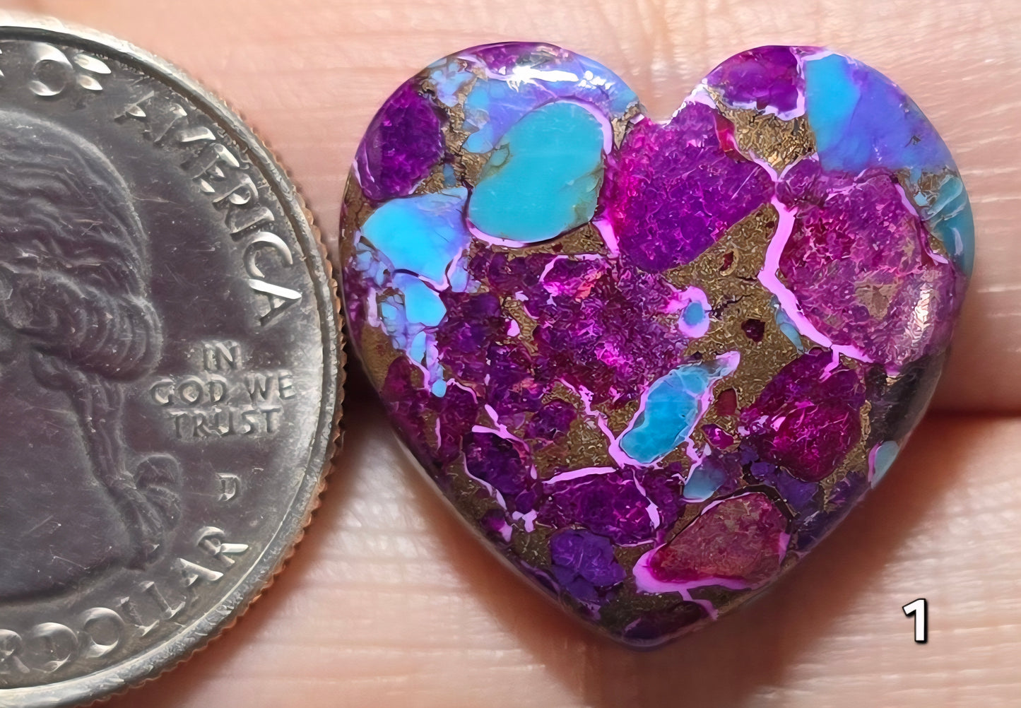 #1 Electric Violet Dahlia Heart