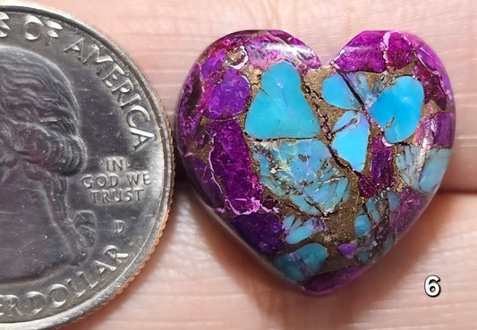 #6 Electric Violet Dahlia Heart