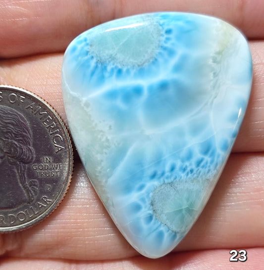 #23 Larimar Statement Cabochon — Collector Grade