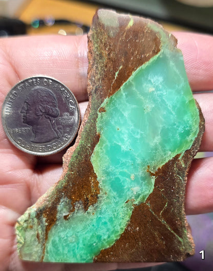 #1 Australian Chrysoprase Slice