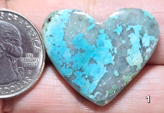 #1 Turquoise Composite Heart