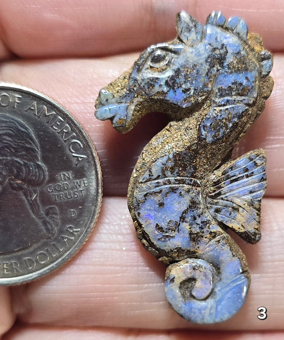 #3 Carved Boulder Opal