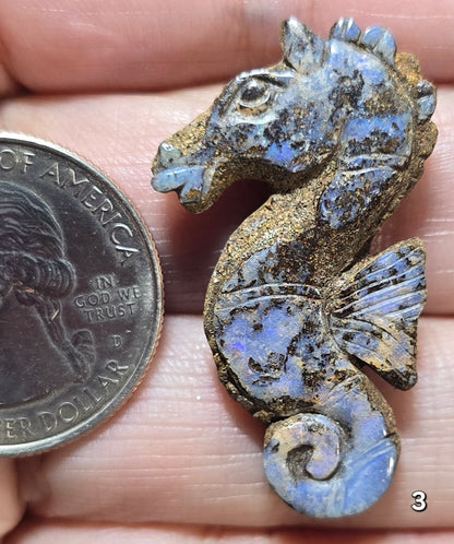 #3 Carved Boulder Opal