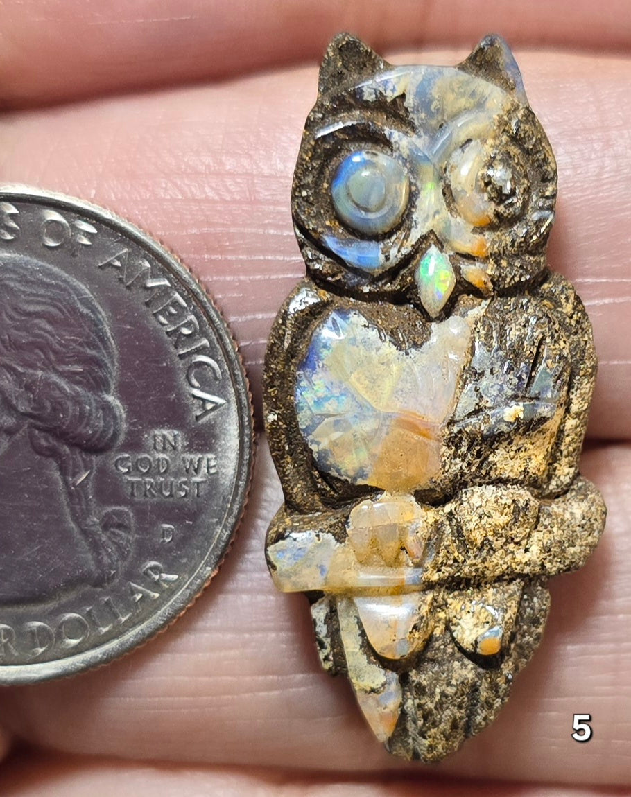 #5 Carved Boulder Opal