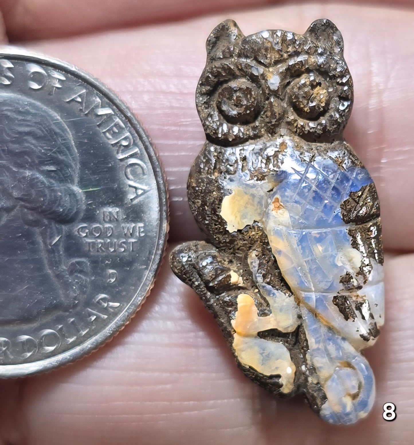 #8 Carved Boulder Opal