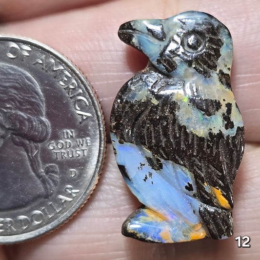 #12 Carved Boulder Opal