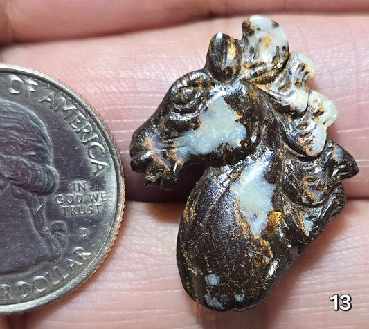 #13 Carved Boulder Opal