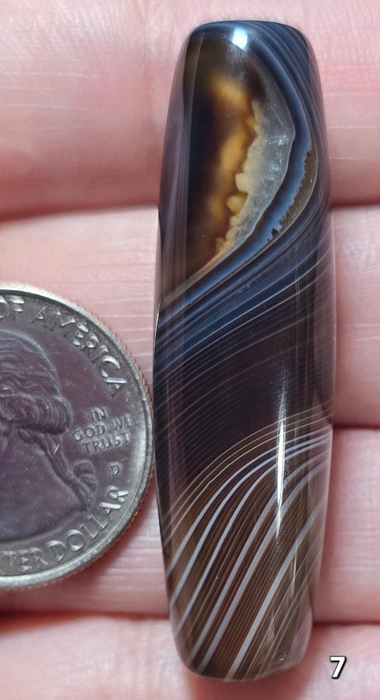 #7 Banded Agate Statement Bead
