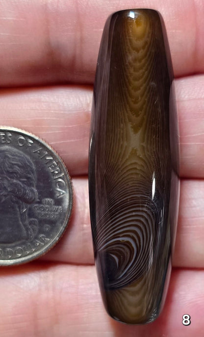 #8 Banded Agate Statement Bead