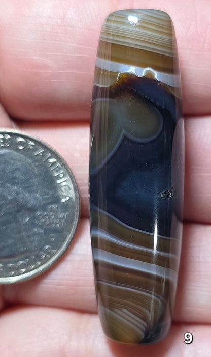 #9 Banded Agate Statement Bead