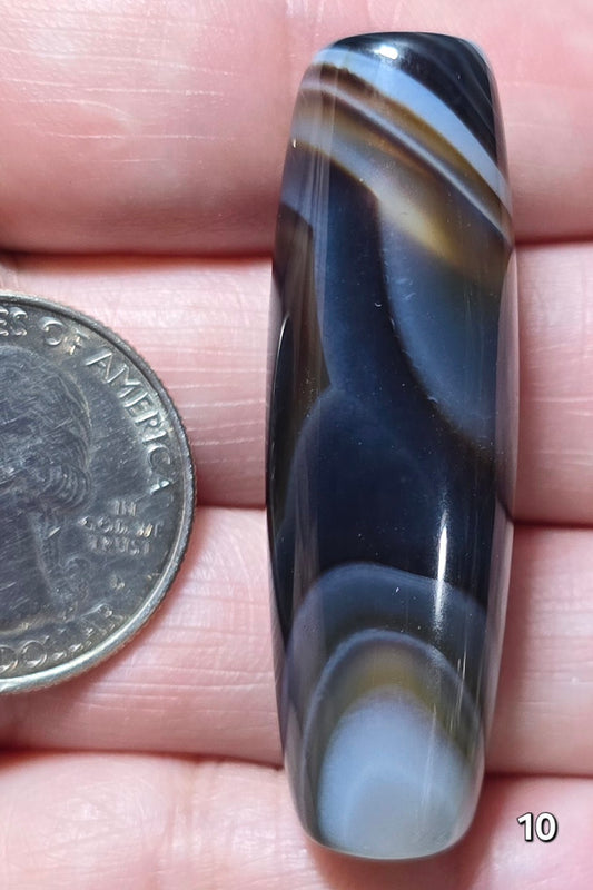 #10 Banded Agate Statement Bead