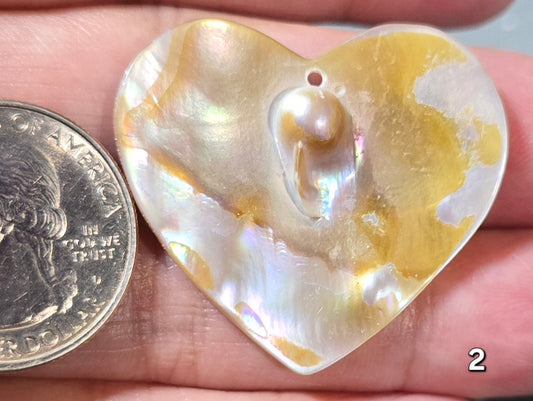 #2 Mother-of-Pearl Heart Pendant