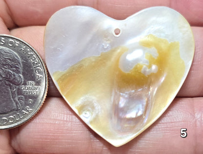 #5 Mother-of-Pearl Heart Pendant