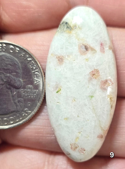 #9 Pink Tourmaline in Ivory Quartz