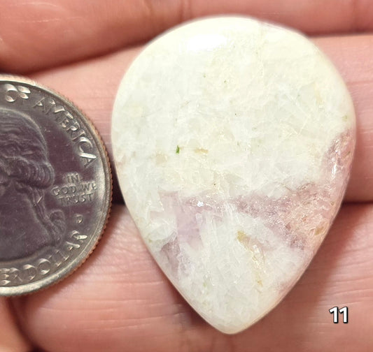 #11 Pink Tourmaline in Ivory Quartz