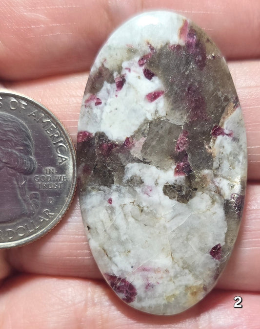 #2 Pink Tourmaline in Smoky Quartz