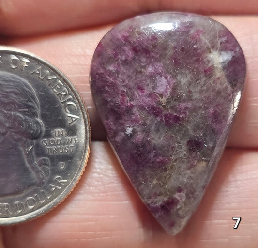 #7 Pink Tourmaline in Smoky Quartz