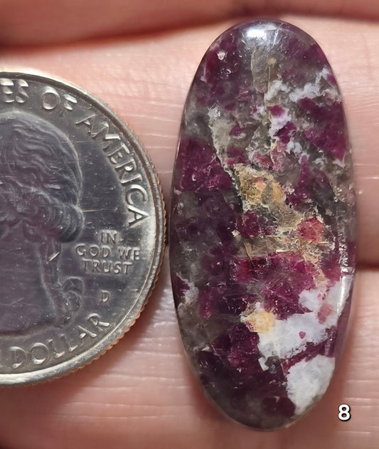 #8 Pink Tourmaline in Smoky Quartz