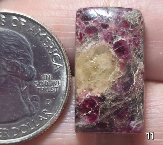 #11 Pink Tourmaline in Smoky Quartz